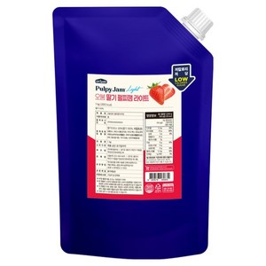 오붐 딸기 펄피잼 라이트, 1kg, 1개