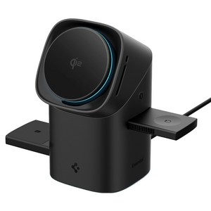 슈피겐 Qi2 3in1 15W 맥세이프 무선 충전기, 애플워치 전용 블랙, 1개