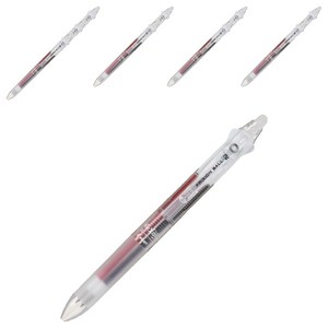 파이롯트 프릭션 볼 2 다색볼펜 0.38mm, 투명, 10개
