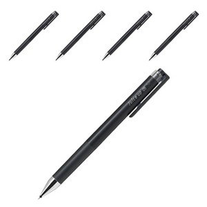 파이롯트 쥬스업 볼펜 0.5mm, 5개, 블랙