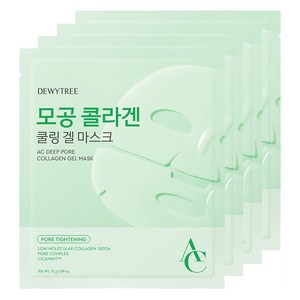 듀이트리 AC 딥 모공 콜라겐 겔 마스크팩, 4개입, 1개