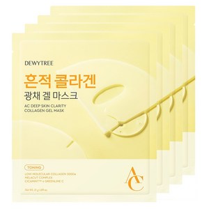 듀이트리 AC 딥 흔적 콜라겐 겔 마스크, 4개입, 1개