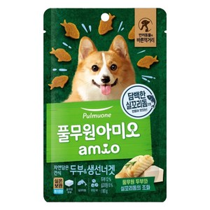 풀무원아미오 강아지 자연담은간식, 혼합맛(두부/생선맛), 80g, 1개