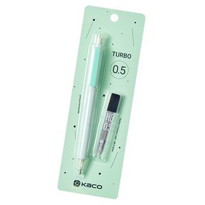 카코 터보 플러스 샤프 샤프심 세트 그린, 0.5mm, 1세트