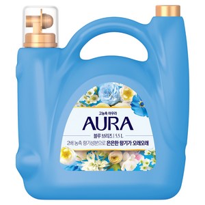 아우라 고농축 섬유유연제 블루 브리즈 본품, 5.5L, 1개