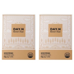 DayN 맥주효모환 3000mg 14p, 2개, 42g