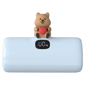 보바 꽃카 고속충전 도킹형 보조배터리 20W 4800mAh 애플8핀, 블루, VA-103