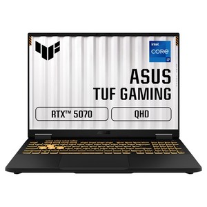 에이수스 2025 TUF 게이밍 F16 코어i7 인텔 13세대 지포스 RTX 5070, 예거 그레이, 512GB, 16GB, Free DOS, FX608JPR-QT035 골드박스 특가