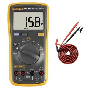 FLUKE 보급형 디지털 멀티미터 15B 맥스 키트 테스터기, 1개
