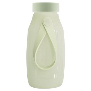 홈하우스 프리미엄 실리콘 휴대용 접이식 핸디 보틀, 올리브, 1개, 400ml