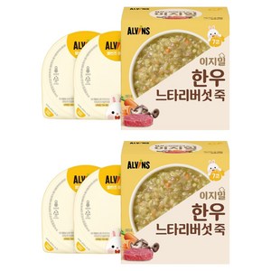 엘빈즈 이지밀 실온 중기 7 10개월 이유식, 한우느타리버섯, 110g, 4개