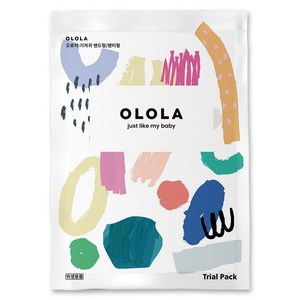 OLOLA 스킨핏 밴드형 체험팩 샘플 낮밤 아기기저귀, 소형(S), 2매