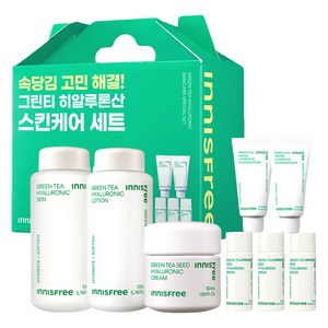 이니스프리 그린티 히알루론산 스킨케어 3종 세트, 1세트