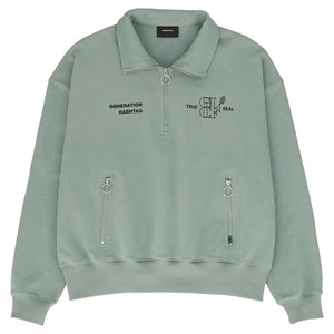 빈트릴 여성용 모크넥 하프집업 오버핏 맨투맨 BA231RM009