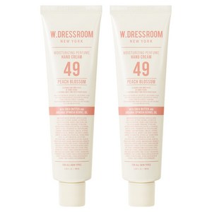 더블유드레스룸 퍼퓸 대용량 핸드크림 49 피치블러썸, 100ml, 2개