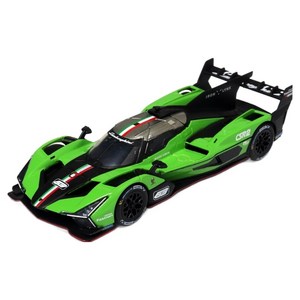 브라고 1 : 43 람보르기니 레이싱카 다이캐스트 모형 아크릴케이스 SC63 LMDh, 그린, 1개