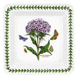 포트메리온 보타닉가든 사각 샐러드 접시 23cm x 23cm x 2.5cm, 랜덤발송, 1개