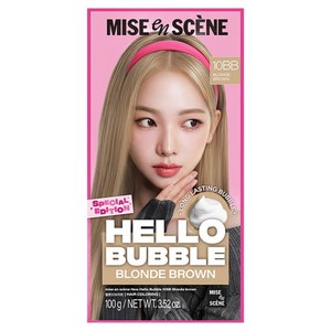 미쟝센 뉴 헬로버블 염모제 100g, 10BB 블론드브라운, 1개