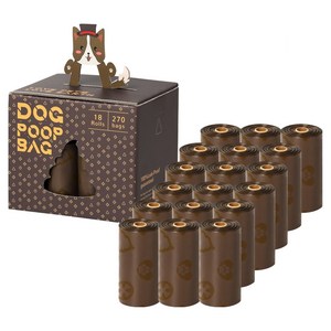 그린허그 커피향 풉백 똥츄 배변봉투, 18개, 15개입, 혼합색상