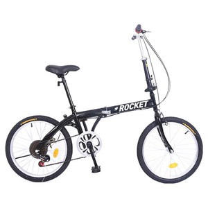 닥터바이크 M-20 로켓 접이식 스틸 디스크 브레이크 자전거 11.6kg 신장 155~175cm, 블랙, 50.8cm(20인치)