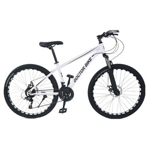 닥터바이크 F-27 ROCKET MTB 스틸 디스크 브레이크 16kg 신장 165~185cm, 멧화이트, 68.5cm(27인치)