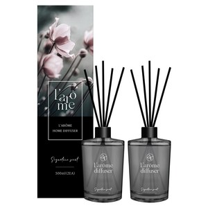 더허브샵 라홈 디퓨저, 다우니퓨어코튼, 510ml, 2개