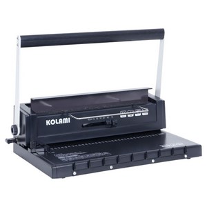 코라미 와이어링 제본기 KWB-W12MC + 원형천공 링 20p + PP표지 20p + 종이표지 20p + 탈착기 세트, 140매