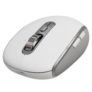 아이리버 GT100 항균처리 충전 스마트 스크롤 무한 휠 멀티페어링 블루투스 컴팩트 무소음 무선 마우스, 화이트