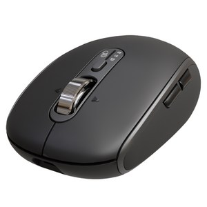 아이리버 GT100 항균처리 충전 스마트 스크롤 무한 휠 멀티페어링 블루투스 컴팩트 무소음 무선 마우스, 블랙