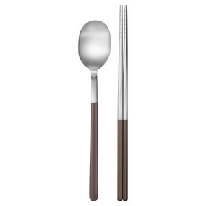 바겐슈타이거 데일로어 1인 수저세트, 모스브라운, 숟가락 + 젓가락, 1세트