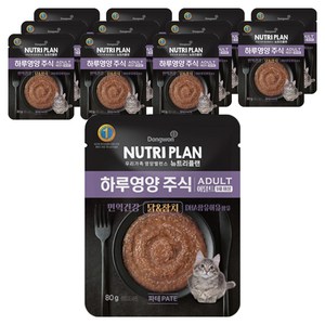 동원뉴트리플랜 어덜트 고양이 하루영양 주식파우치, 닭+참치, 80g, 12개