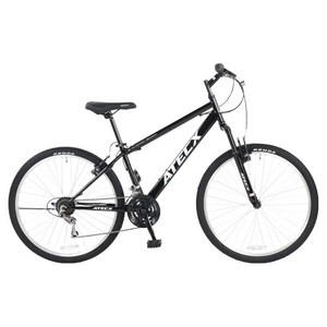ATECX AX26X MTB 스틸 림 브레이크 14.5kg 신장 155~170cm 방문설치, 블랙, 66.0cm(26인치)