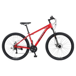 ATECX 컴포트27D MTB 하이텐강 디스크 브레이크 14kg 신장 160~180cm 방문설치, 레드, 69.8.cm(27.5인치)