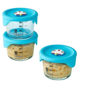 락앤락 도라에몽 전자렌지 밀폐용기 미니 가스오븐 조리용기 반찬 소분통, 3개, 230ml