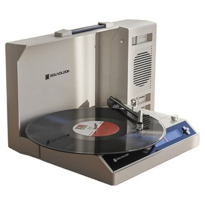 사운드룩 레트로튠 무선 블루투스 인아웃 LP플레이어 배터리내장 라디오 턴테이블, 007LP, 크림