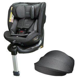 다이치 블리바 360 아이사이즈 선바이저 + 베이스 + ISOFIX 카시트 세트, 마블블랙
