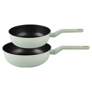 라체나 인덕션 미오 궁중팬 세트 2개, 혼합색상, 1세트, 궁중팬 22cm + 24cm