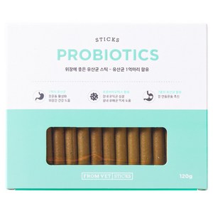 프롬벳 강아지 순수스틱 프로바이오틱스 유산균 12p, 120g, 장건강/유산균, 1개