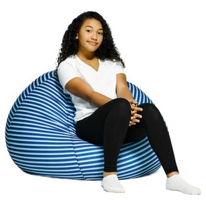 요기보 줄라 팟 스탠다드 1인용 좌식 빈백 소파, 마린