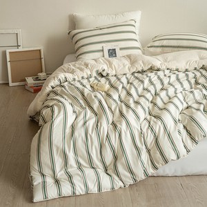 아토앤알로 올데이 스트라이프 옥수수솜 차렵이불