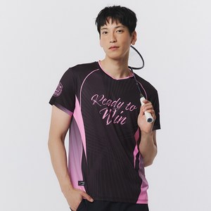 빅터 남성용 배드민턴 CURVE PULSE 티셔츠 VT25CGW034M