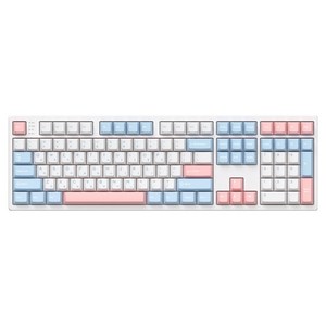 COX 108키 퀵스왑 기계식 유무선겸용 키보드, Soft Sky, CS108, 벚꽃축