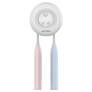 유토렉스 2구 무선 칫솔살균기 블랑, UTC-3600, 화이트