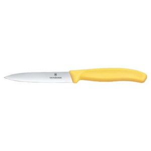 빅토리녹스 스위스 클래식 일자날 과도 10cm 6.7708.C1, 옐로우, 1개