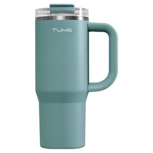 텀스 플립 스트로우 대용량 텀블러, 민트, 900ml, 1개