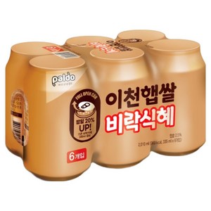 팔도 이천햅쌀 비락식혜, 335ml, 6개