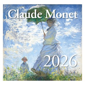 유나 2026 클로드 모네 벽걸이 달력, 화이트, 1개