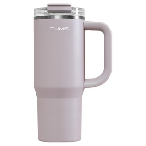 텀스 플립 스트로우 대용량 텀블러, 애쉬라벤더, 900ml, 1개