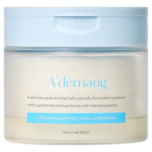 Ademang 마린 켈프 아쿠아 모이스처 토너 패드 280ml, 60매입, 1개