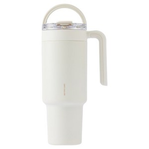 메트로카페 세라믹 탑핸들 텀블러, 아이보리, 1.2L, 1개